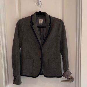 GAP Gray Academy Blazer with Navy trim size 2
